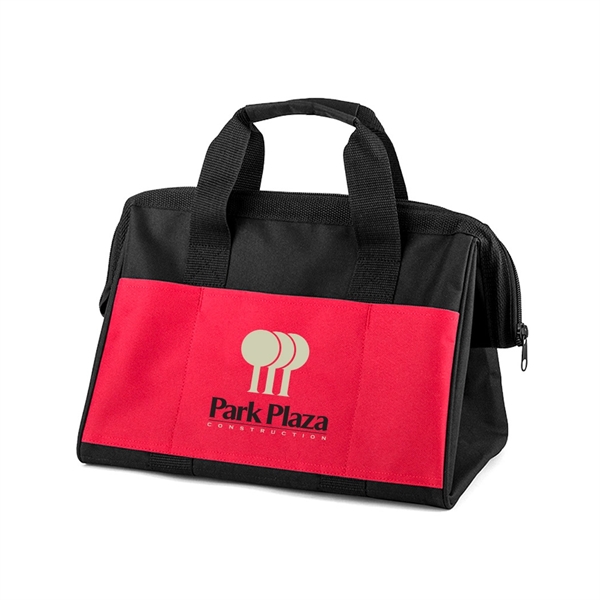 Polyester zippered work tool bag. 600D Polyestser with internal framing and... from ASI 31517 Admart Products / Admart Line