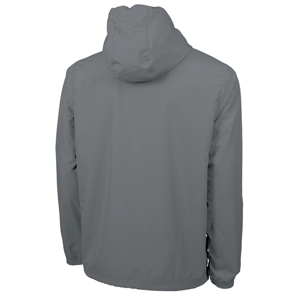 Adult wind and water-resistant jacket with oxford gray jersey lining and... from ASI 44620 Charles River Apparel