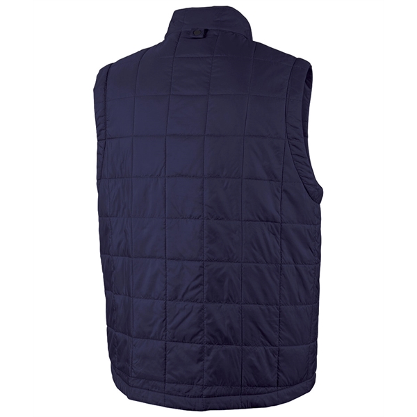 Quilted vest for men with a 100% dobby polyester shell made... from ASI 44620 Charles River Apparel