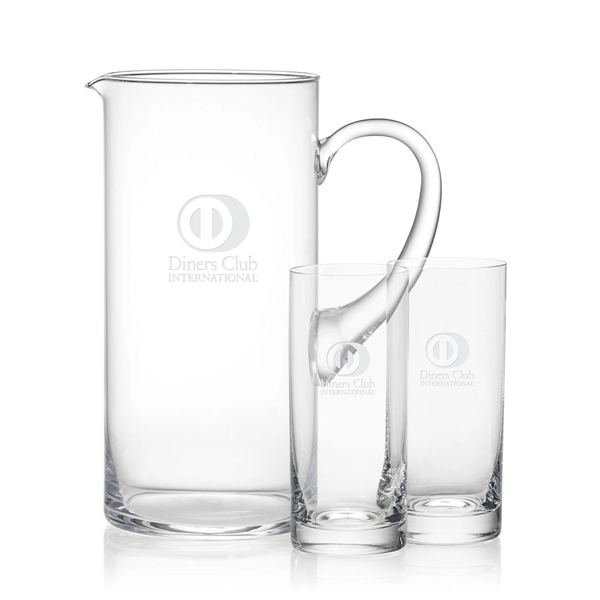 Beautiful Lead Free Crystalline Pitcher with matching glasses in sets of... from ASI 84592 St Regis Group