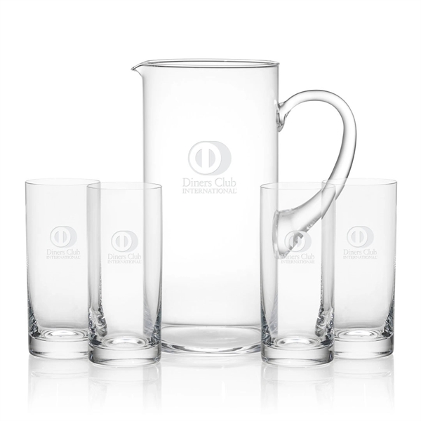Beautiful Lead Free Crystalline Pitcher with matching glasses in sets of... from ASI 84592 St Regis Group