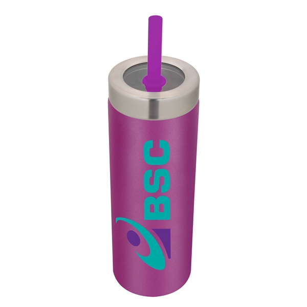 22 ounce insulated stainless steel tumbler with Tritan plastic lid and... from ASI 88060 Snugz/USA Inc / Sweda®
