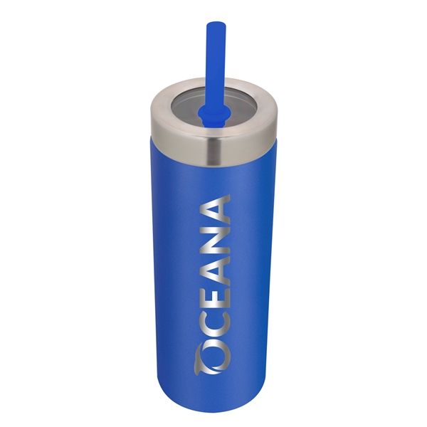 22 ounce insulated stainless steel tumbler with Tritan plastic lid and... from ASI 88060 Snugz/USA Inc / Sweda®