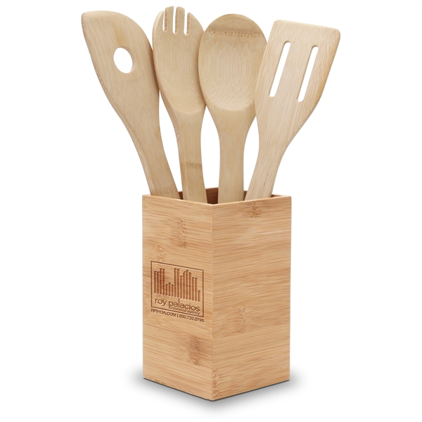 Bamboo Kitchen Utensil Set... from ASI 46755 Cosmo Promos