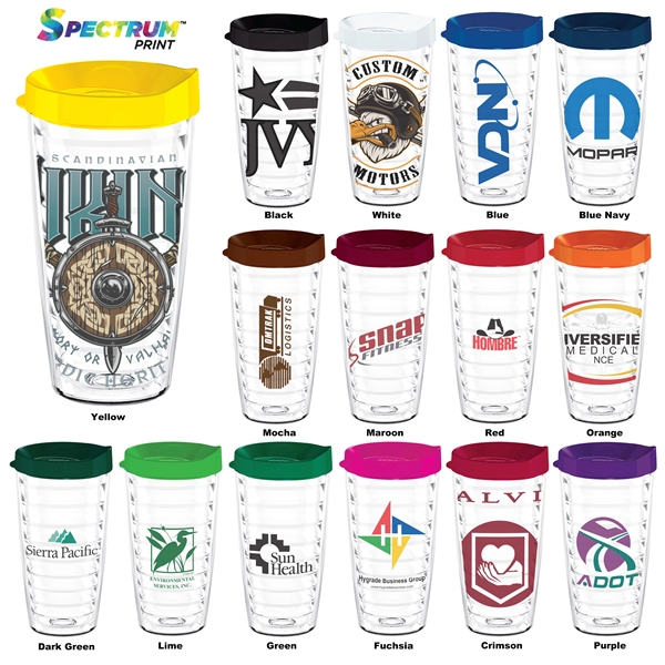 Snap & Sip! Clear 16oz. Thumb slide lid tumbler... from ASI 88060 Snugz/USA Inc / Sweda®