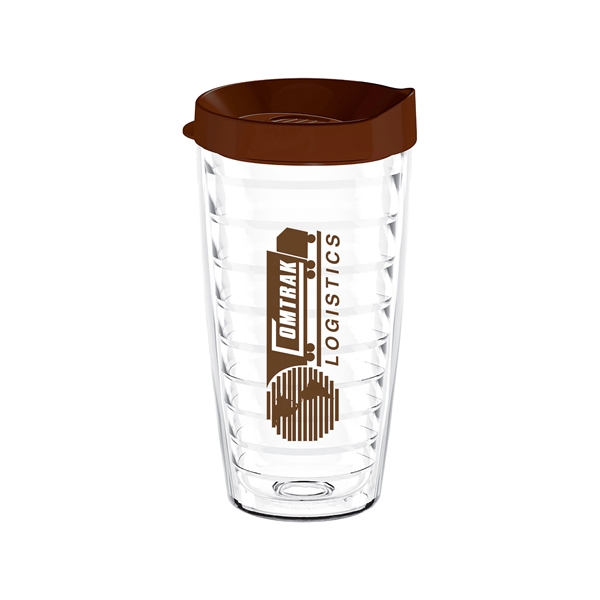 Snap & Sip! Clear 16oz. Thumb slide lid tumbler... from ASI 88060 Snugz/USA Inc / Sweda®