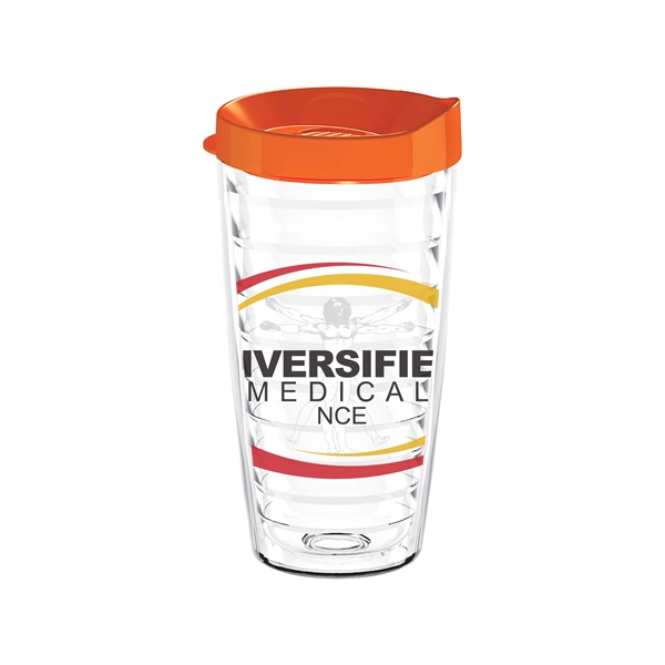 Snap & Sip! Clear 16oz. Thumb slide lid tumbler... from ASI 88060 Snugz/USA Inc / Sweda®