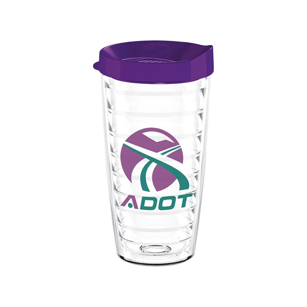 Snap & Sip! Clear 16oz. Thumb slide lid tumbler... from ASI 88060 Snugz/USA Inc / Sweda®