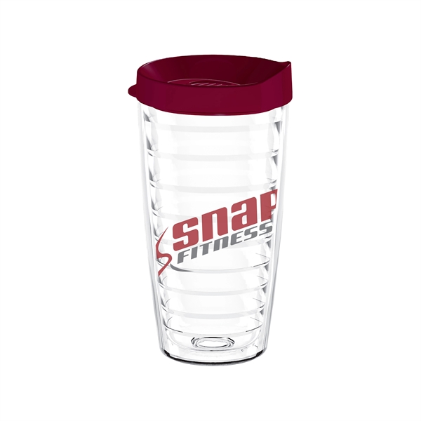 Snap & Sip! Clear 16oz. Thumb slide lid tumbler... from ASI 88060 Snugz/USA Inc / Sweda®