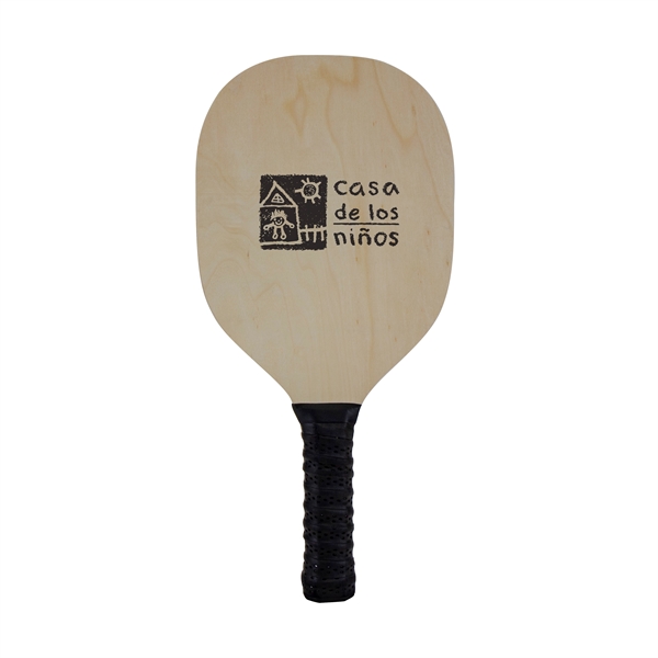 Pickleball set with two imprinted wooden paddles, ball and mesh pouch.... from ASI 88060 Snugz/USA Inc / Sweda®