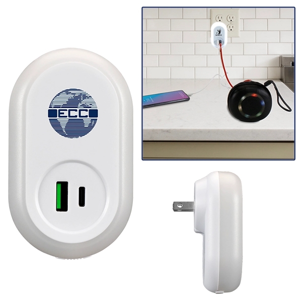Wall plug light with USB type C connector.... from ASI 88060 Snugz/USA Inc / Sweda®
