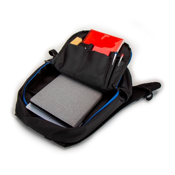 600D nylon transit backpack with PU backing, with two side pockets... from ASI 88060 Snugz/USA Inc / Sweda®