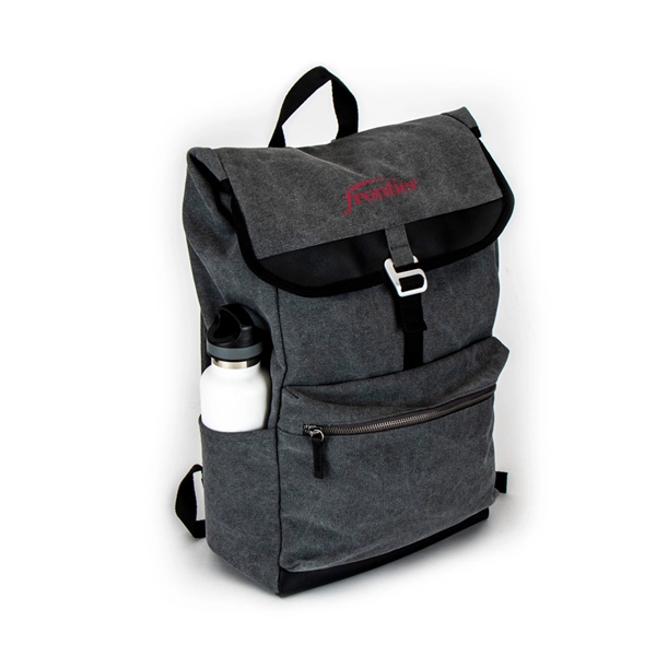 210 denier polyester laptop backpack with adjustable straps and a silver... from ASI 88060 Snugz/USA Inc / Sweda®