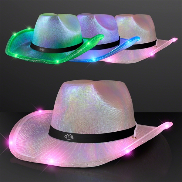 Light Up Iridescent Space Cowgirl Hat; Blank & Imprint Pricing... from ASI 34194 ALightPromos
