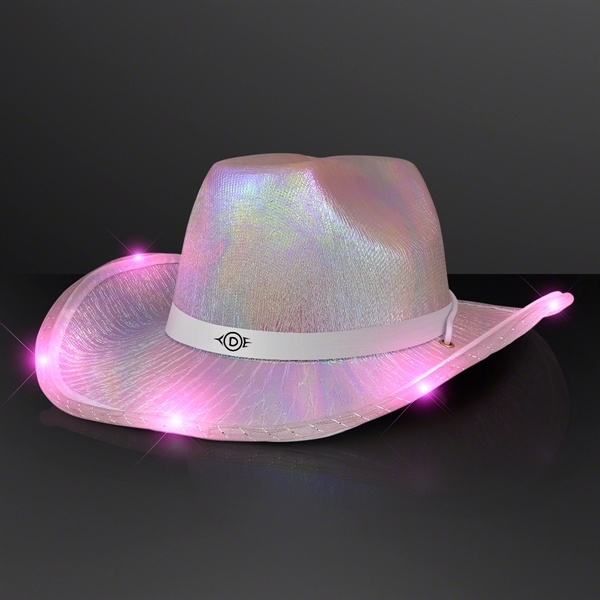 Light Up Iridescent Space Cowgirl Hat; Blank & Imprint Pricing... from ASI 34194 ALightPromos