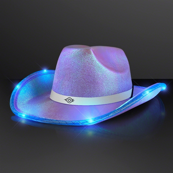 Light Up Iridescent Space Cowgirl Hat; Blank & Imprint Pricing... from ASI 34194 ALightPromos