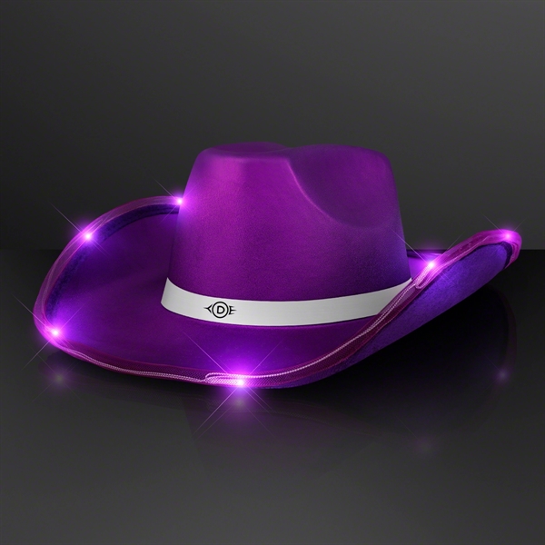 Deluxe Shiny Light Up Cowboy Hat; Blank & Imprint Pricing... from ASI 34194 ALightPromos