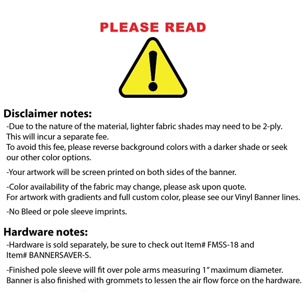 96" X 30" 1 Color Imprint Custom Sunbrella Avenue Banner... from ASI 80228 Quinn