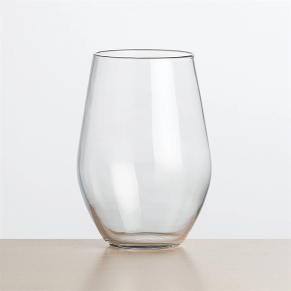 The Vale stemless wine glass collection offers a tall tulip-shaped glass... from ASI 84592 St Regis Group