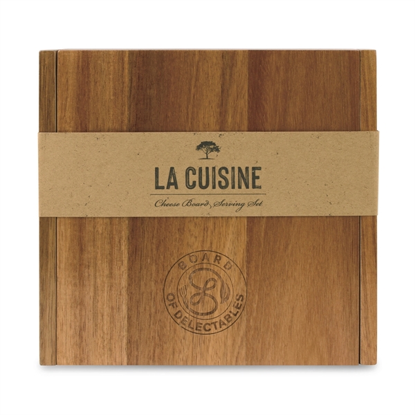 This modern Acacia wood cheese board and serving set provides everything... from ASI 56070 Gemline / Gemline®