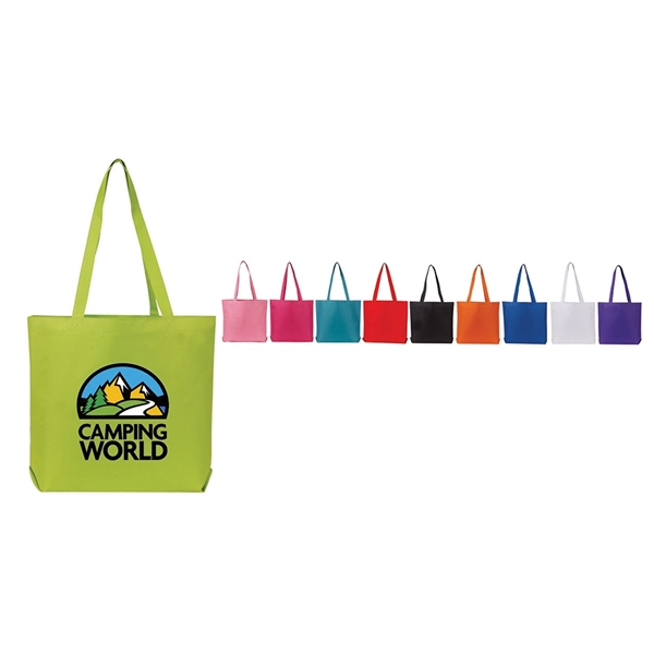 Promo 600 Denier Open Tote with matching self fabric handles; large... from ASI 74741 NVS Promo Designs, Inc.
