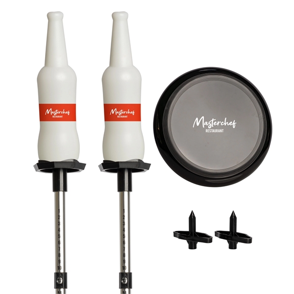 BottleBust game with carrying case, two 50" poles, 10.5" black disc... from ASI 76730 Peerless Umbrella Co Inc