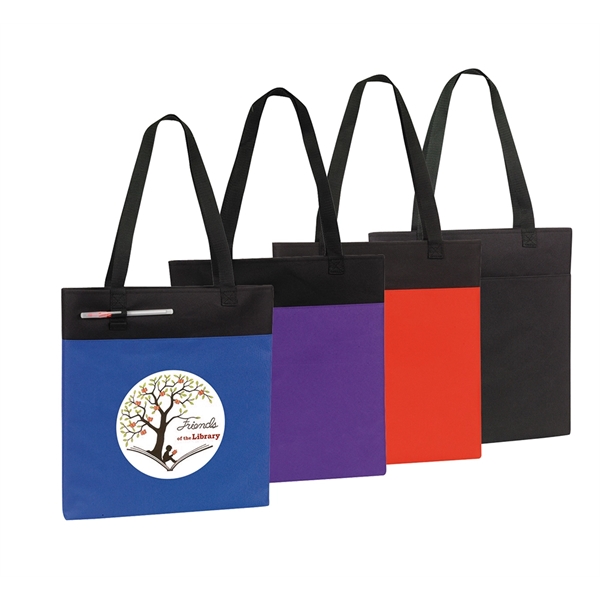 Large open tote with double pen loops.... from ASI 74741 NVS Promo Designs, Inc.
