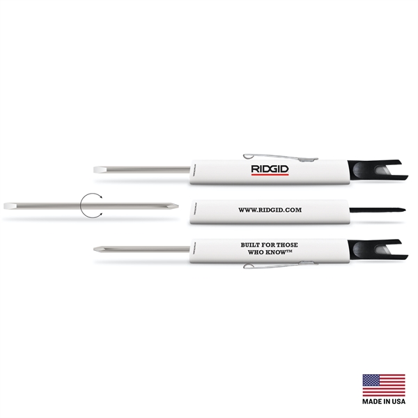 Reversible Screwdriver.  Slotted Size 0.13" & Phillips Head Size 0... from ASI 34040 Alexander Mfg Co