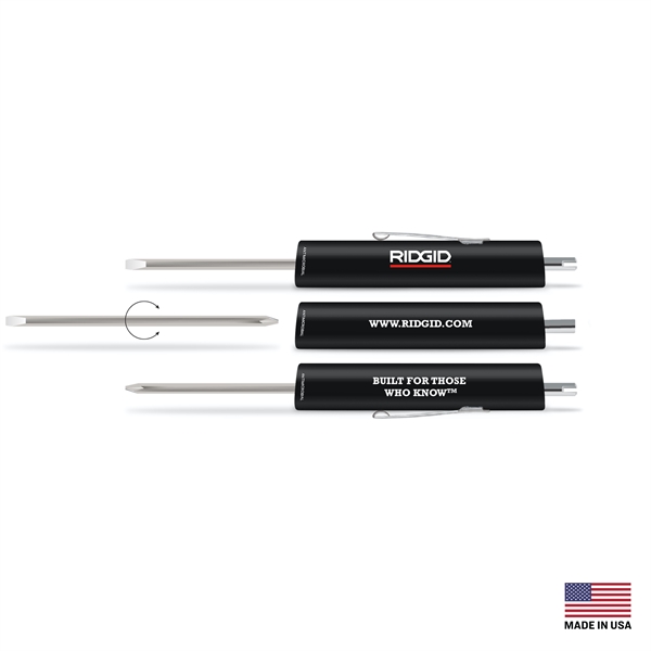 Reversible Screwdriver.  Slotted Size 0.13" and Phillips Head Size 0... from ASI 34040 Alexander Mfg Co