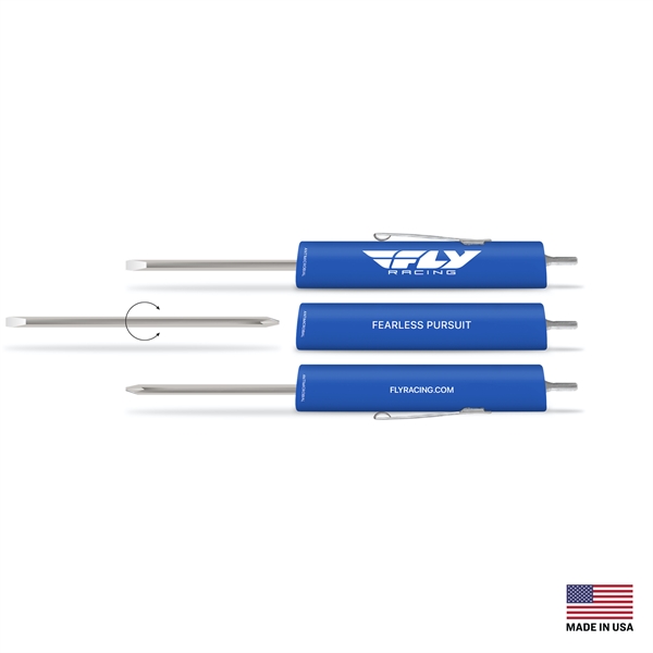 Reversible Screwdriver.  Slotted Size 0.13" and Phillips Head Size 0... from ASI 34040 Alexander Mfg Co