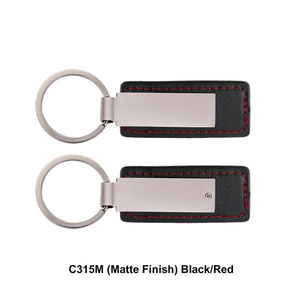 Leatherette with rectangular metal key tag.... from ASI 41511 Brainchild USA Inc / BrainChild Gift Club
