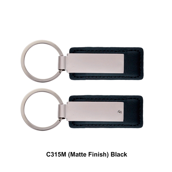 Leatherette with rectangular metal key tag.... from ASI 41511 Brainchild USA Inc / BrainChild Gift Club