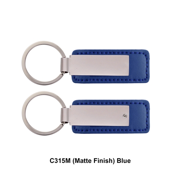 Leatherette with rectangular metal key tag.... from ASI 41511 Brainchild USA Inc / BrainChild Gift Club