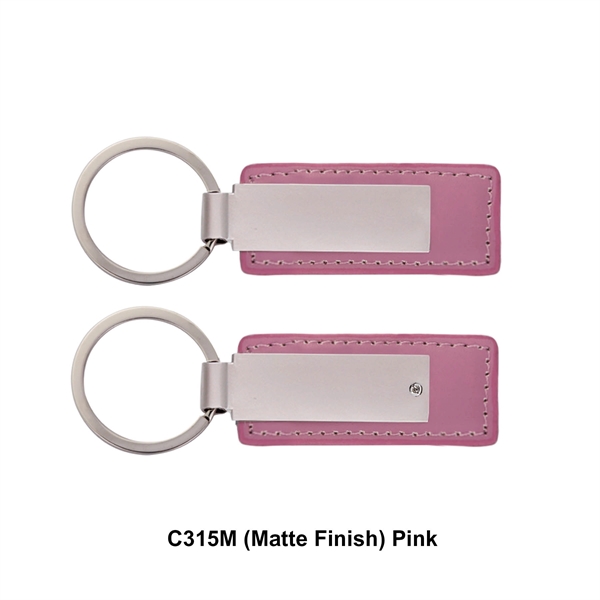 Leatherette with rectangular metal key tag.... from ASI 41511 Brainchild USA Inc / BrainChild Gift Club