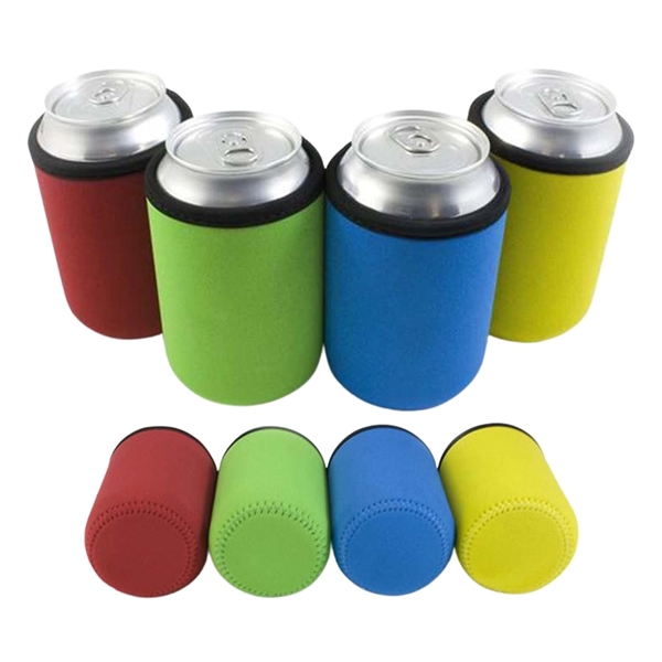 3.94" x 2.56" neoprene can cooler with stubby stitched design.... from ASI 37218 Athena Promo (tm)