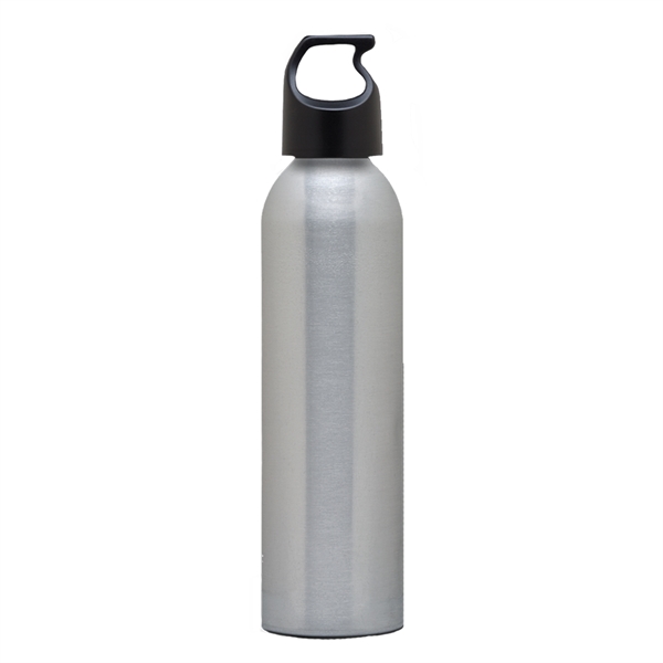 Aluminum bottle with black lid ready for carabiner clip. Made in... from ASI 79840 The Proinnovative Line / Proinnovative Line