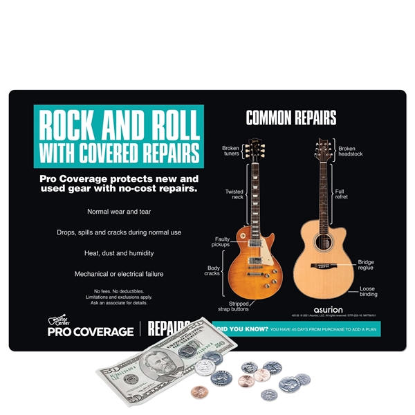 17" x 26" x 1/8" - Heavy Duty Fabric Counter Mat... from ASI 49716 Digispec & CounterPoint / COUNTERPOINT®