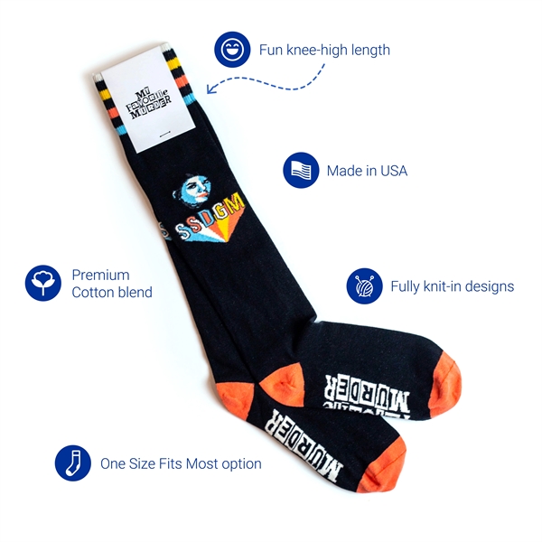 Fully knit/woven design socks. 5 day turnaround. Made in USA. Custom... from ASI 88072 Sock Club Enterprises LLC