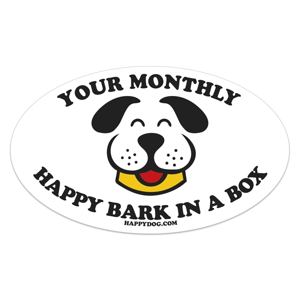 Full color white vinyl oval box sticker.... from ASI 56950 Gill Studios Inc / Gill-Line®