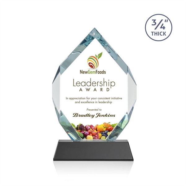 Starfire diamond shape award on a tall tapered Optical Base.... from ASI 84592 St Regis Group / St Regis