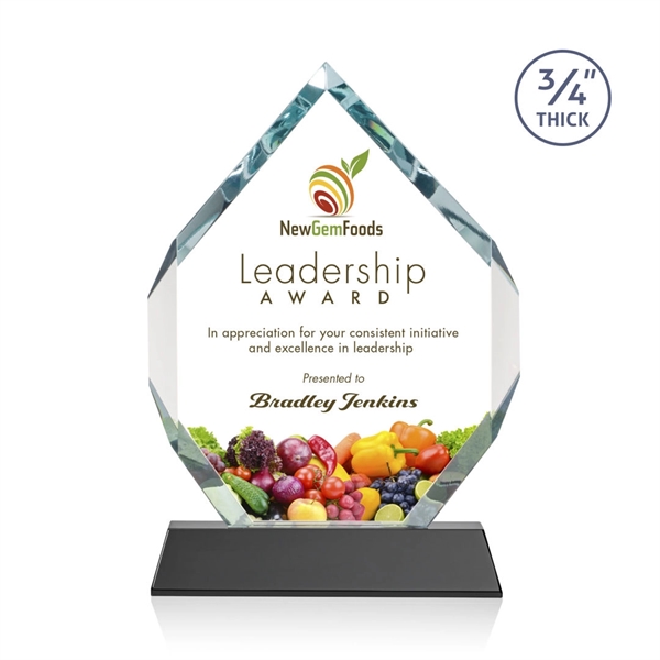 Starfire diamond shape award on a tall tapered Optical Base.... from ASI 84592 St Regis Group / St Regis