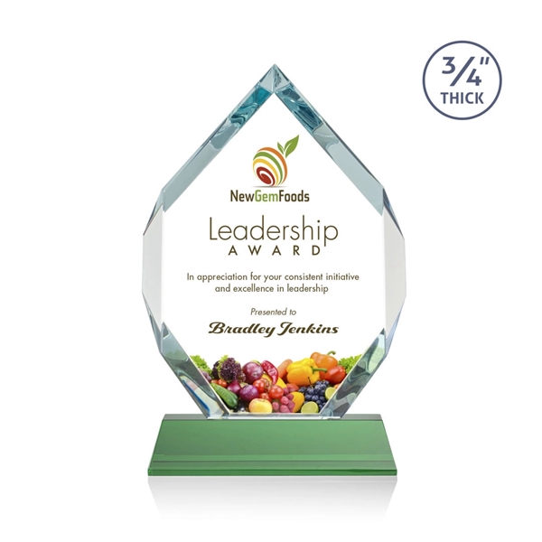 Starfire diamond shape award on a tall tapered Optical Base.... from ASI 84592 St Regis Group / St Regis