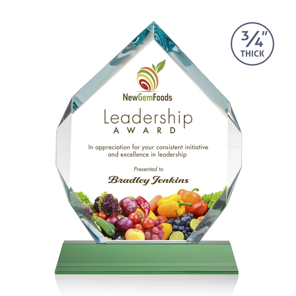 Starfire diamond shape award on a tall tapered Optical Base.... from ASI 84592 St Regis Group / St Regis