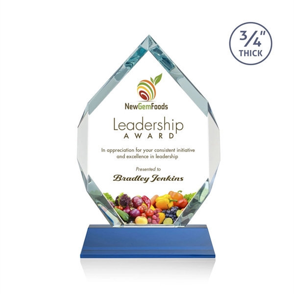 Starfire diamond shape award on a tall tapered Optical Base.... from ASI 84592 St Regis Group / St Regis