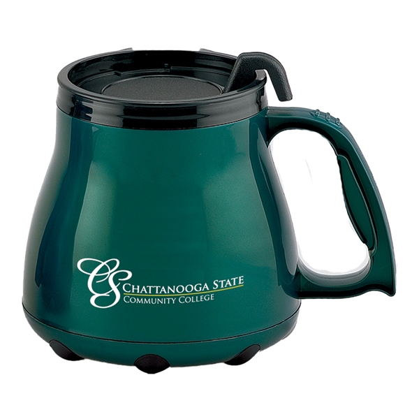 16-ounce mug with a slider lid, non-skid base, and handle.... from ASI 57653 Gold Bond