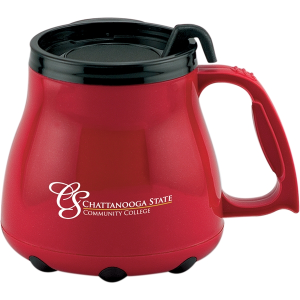 16-ounce mug with a slider lid, non-skid base, and handle.... from ASI 57653 Gold Bond