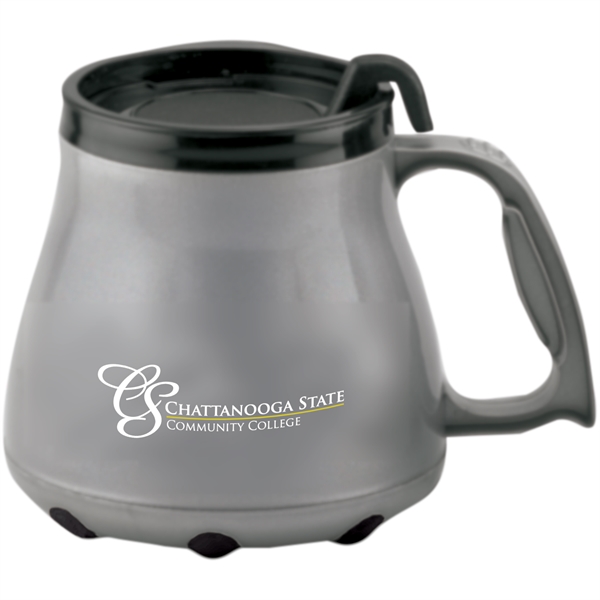 16-ounce mug with a slider lid, non-skid base, and handle.... from ASI 57653 Gold Bond