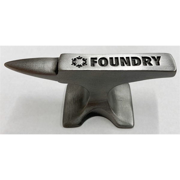 Customized modeled anvil replica paperweight with antique pewter finish.... from ASI 68760 Marken Industries / Marken