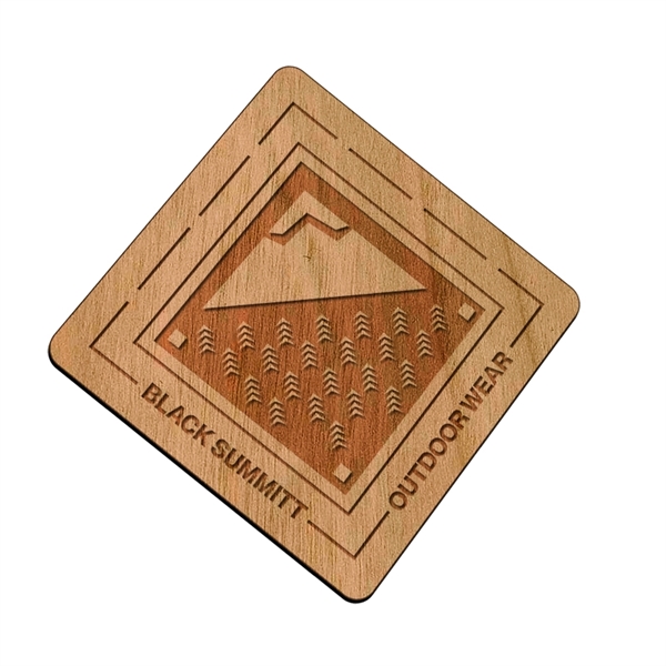 Laser etched magnets made of cherrywood.... from ASI 72521 Morris Magnets