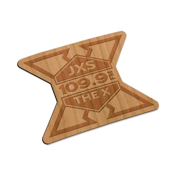 Laser etched magnets made of cherrywood.... from ASI 72521 Morris Magnets